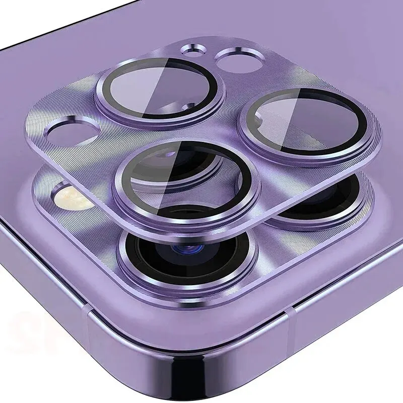 Camera Lens Protectorfor iPhone 11 15 14 12 13 Pro Max Titanium Metal Camera Cover Screen Metal Glass For iPhone 14 15 Pro MAX image 3