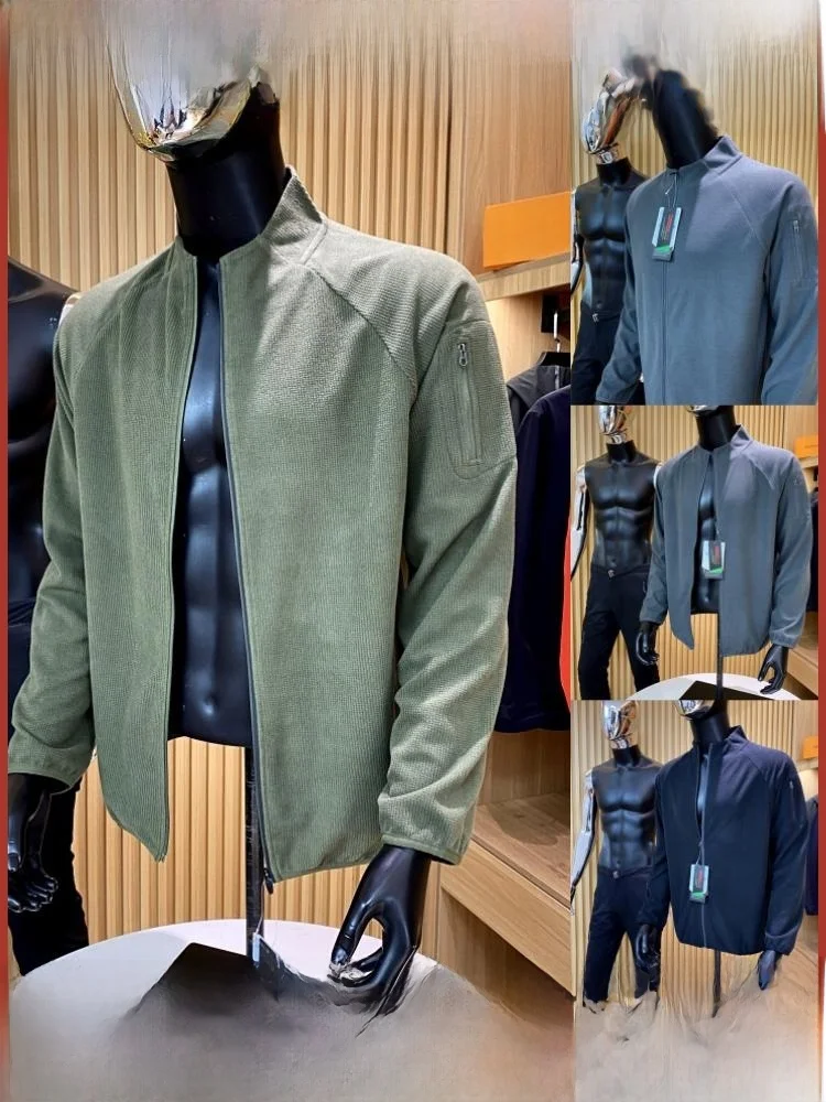 

Premium Outdoor Men's Jaet Inner Waed P Flannel Stand Collar Autumn Winter New Arrival Youth Faion Stand Fit