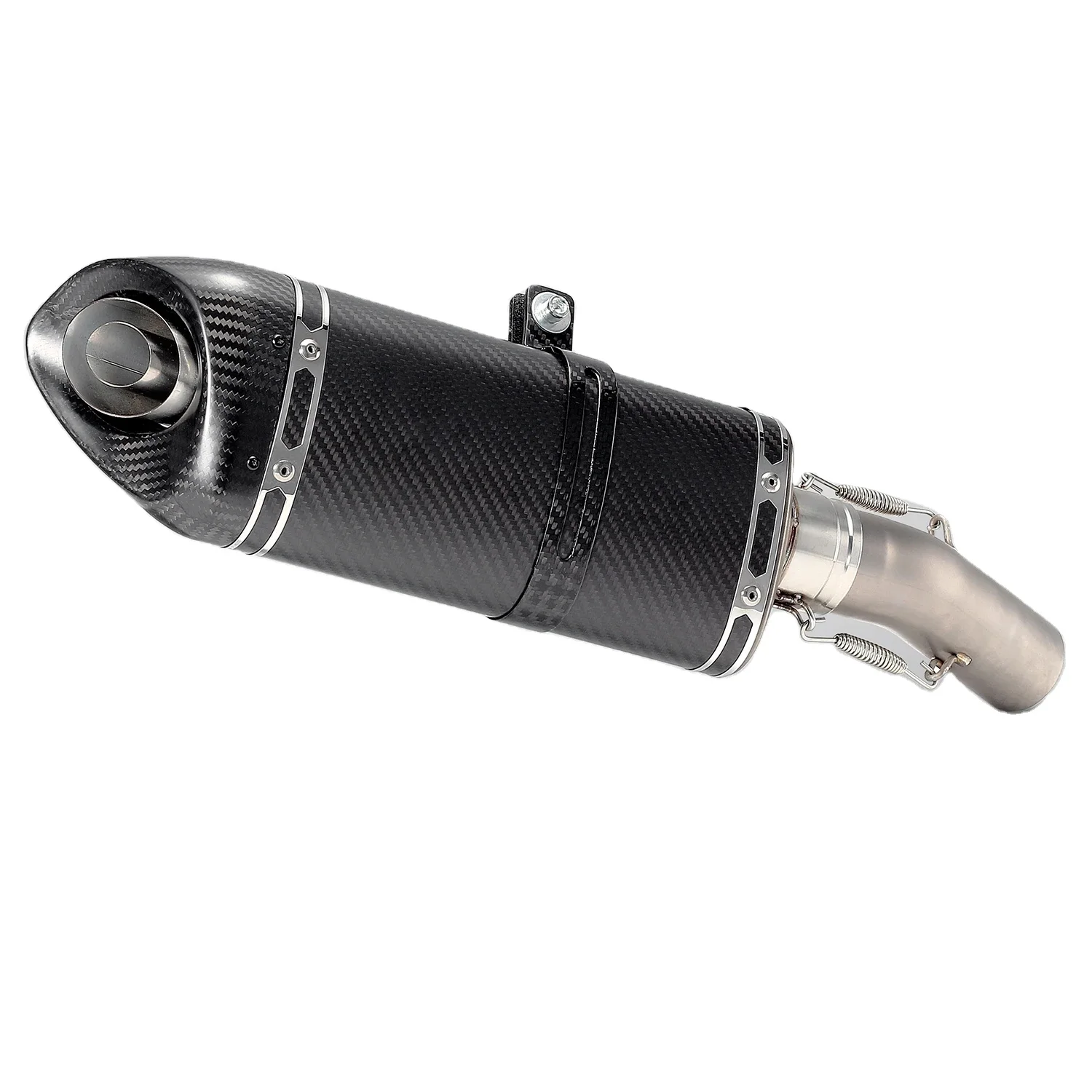 

STLF New Full Carbon Fiber Escape Muffler and Middle Link Pipe for KAWASAKI ZX6R Modified Motorcycle Exhaust System Condition Ne