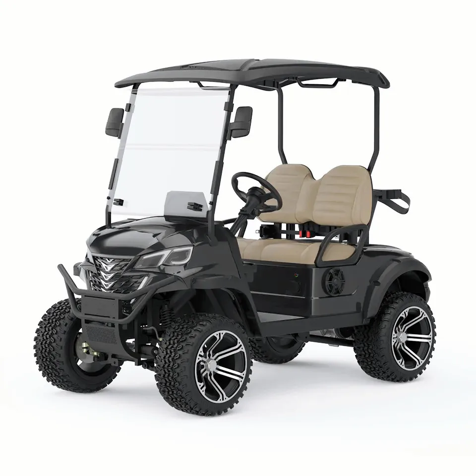 Hot Sale Electric 2 Seater Electric Hunting Disc Golf Cart 60/72V 4 Seater Street Legal Passenger Golf Cart for USA and Canada