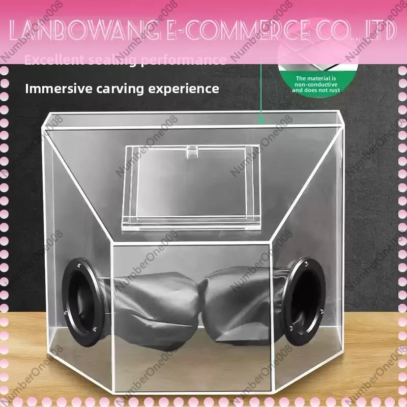 

Grinding Dust Box Cover Enclosed Hood Grinding Polishing Box for Buffing Sculpturing Polishing Sanding Metal Cutting