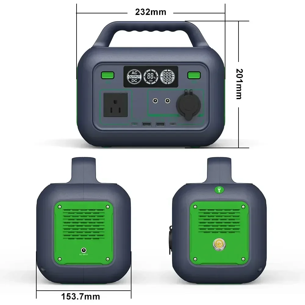 Emergency 20800mAh powerbank Solar Generator Camping Lithium 300W Portable Solar Power Station with Solar Panels