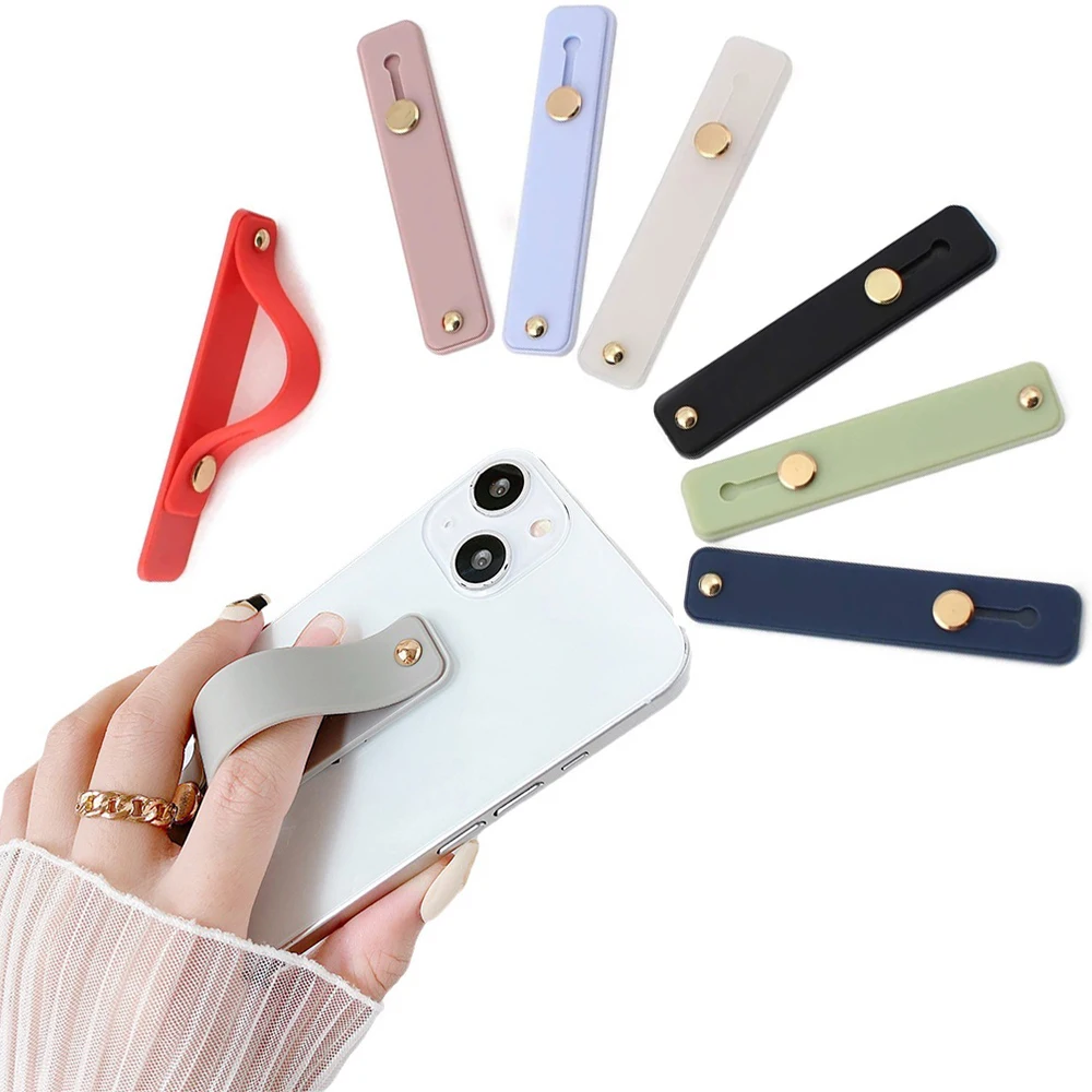 

New Mobile Phone Bracket Paste Simple Ring Buckle Push-pull Lazy Multi-functional Wrist Strap Bracket Non-slip Back Sticker
