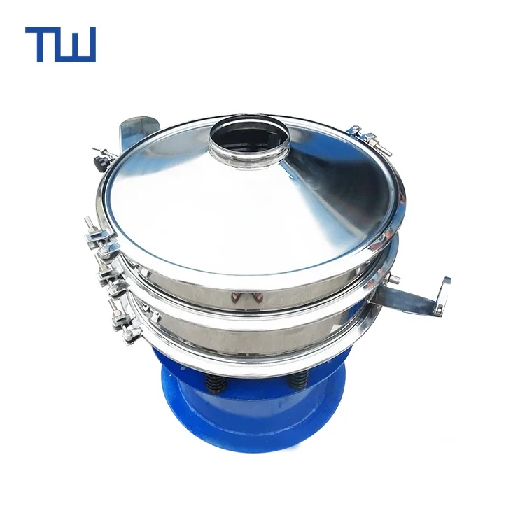 Electric Rotary Vibrating Sieve Sifter vibration sifter 500 mesh for medicine herb coffee bean powder