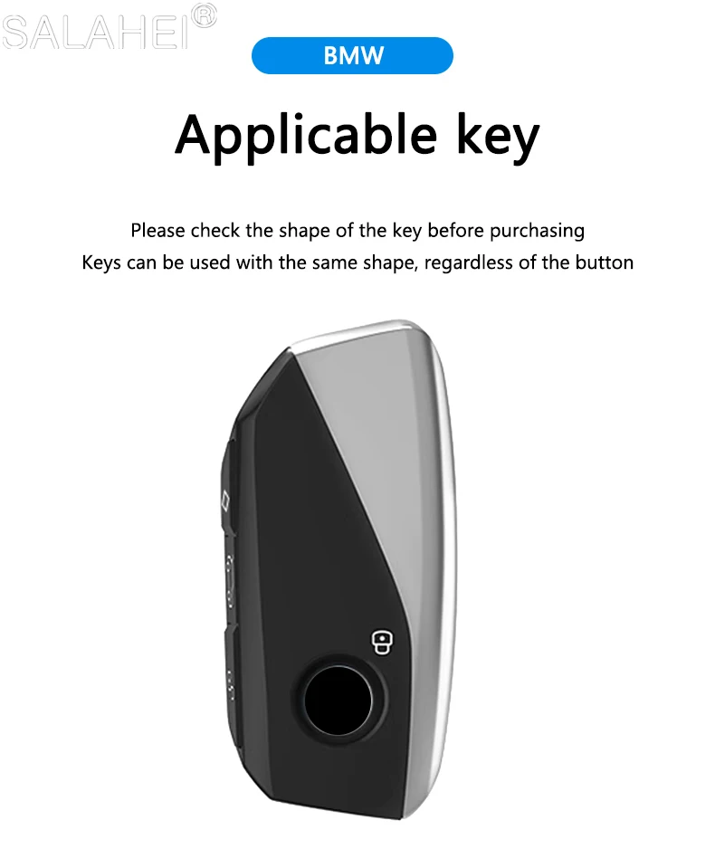 Zinc Alloy Leather Car Key Cover Case Shell Fob Protector For BMW Series 7 735i 740Li X7 X1 U11 2023 I7 G07 LCI XM Accessories