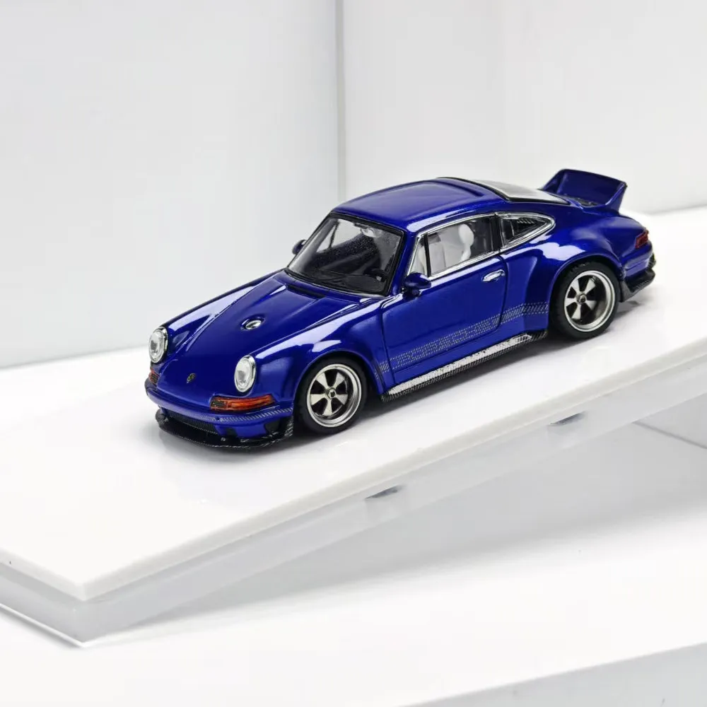 Zincit Model 1/64 Porsche Singer DLS Ice Blue/Metallic Apple Green/Sapphire Blue/Vintage Champagne Gold Collectible Model Car