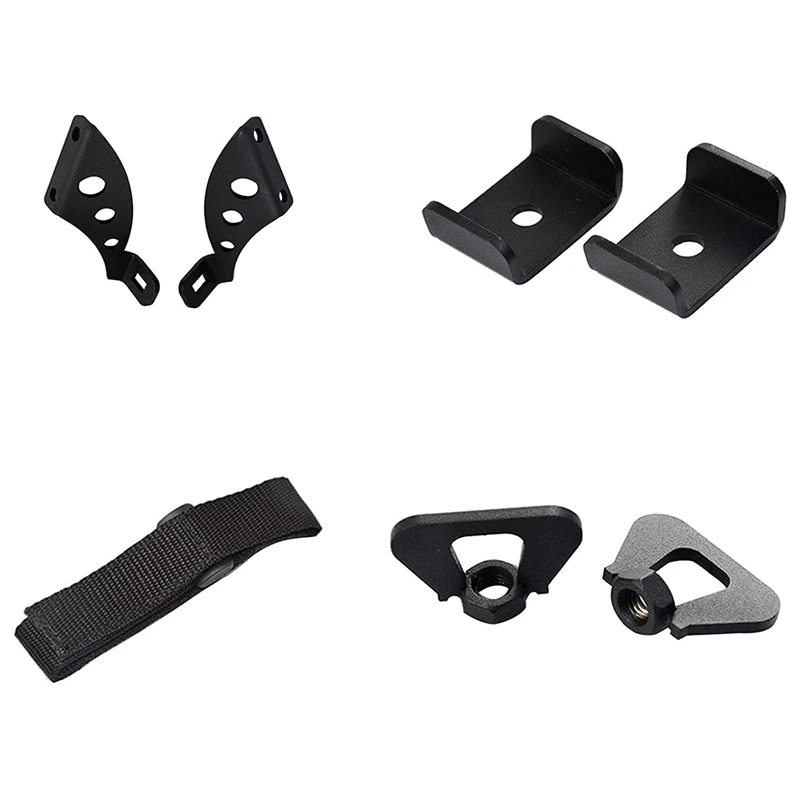 Lifting Jack Stands Hi Lift Jack Bracket Door Hinge Hood Hinge Mount Kit for 2007-2020 Wrangler JK JL JKU JLU