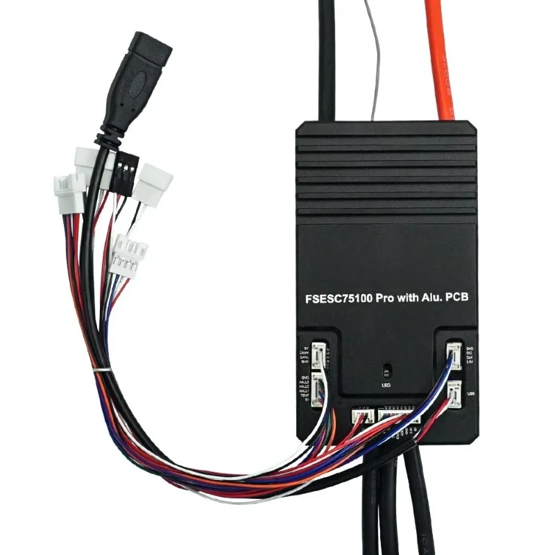 75100 Pro VESC Speed Controller With PCB 14-84V 100A, Based On VESC Technology For Electric Skateboard, E-Scooter And Ebike
