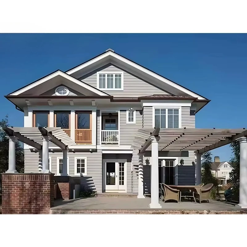 2 Storey Custom Light Steel Prefabricated Luxury Villa With Bedroom Kitchen Bathroom