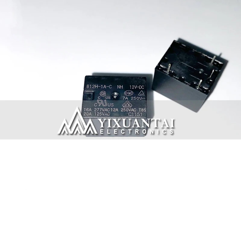 Original New SONG CHUAN 812H-1A-C-12VDC 812H-1A-C-DC12V 812H-1A-C-24VDC 812H-1A-C-DC24V 4PINS 12A 12VDC 24VDC