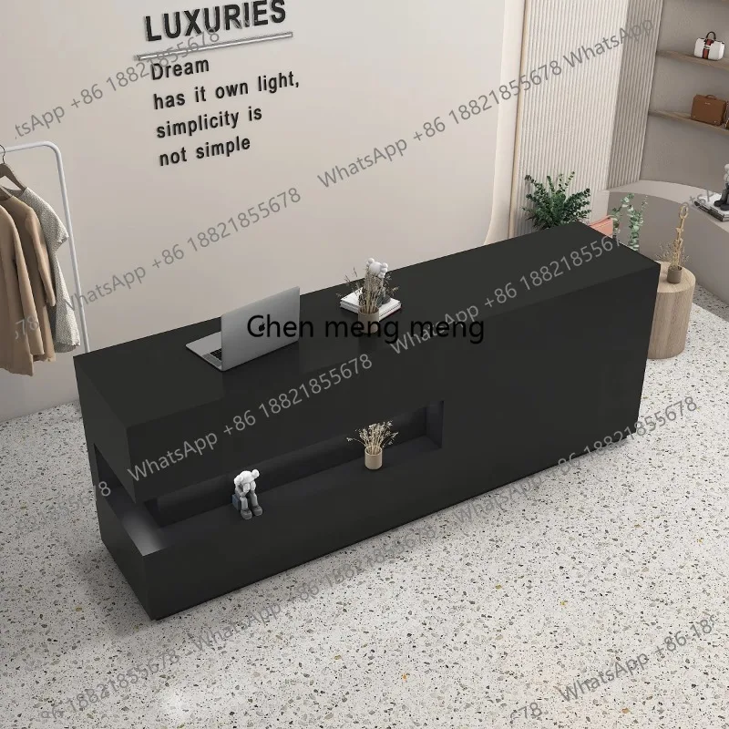 

Стойки ресепшн для салонов красоты, черные, элегантные, для бизнеса, приветственные стойки, офисная мебель