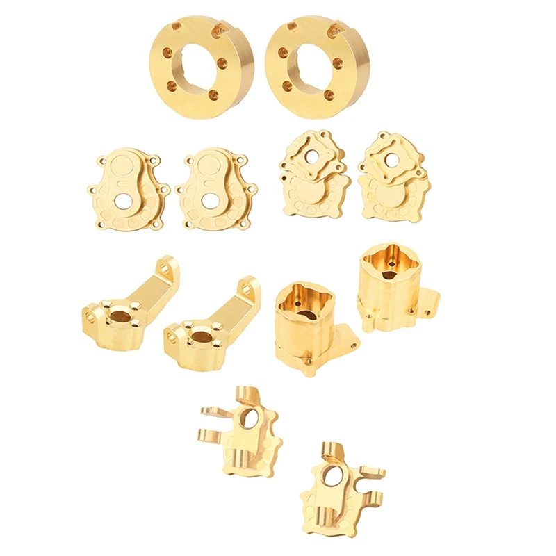 2Piece Brass Front C-Hub Replacement Parts Accessories For Crossrc EMOX 1/8 RC Crawler Car