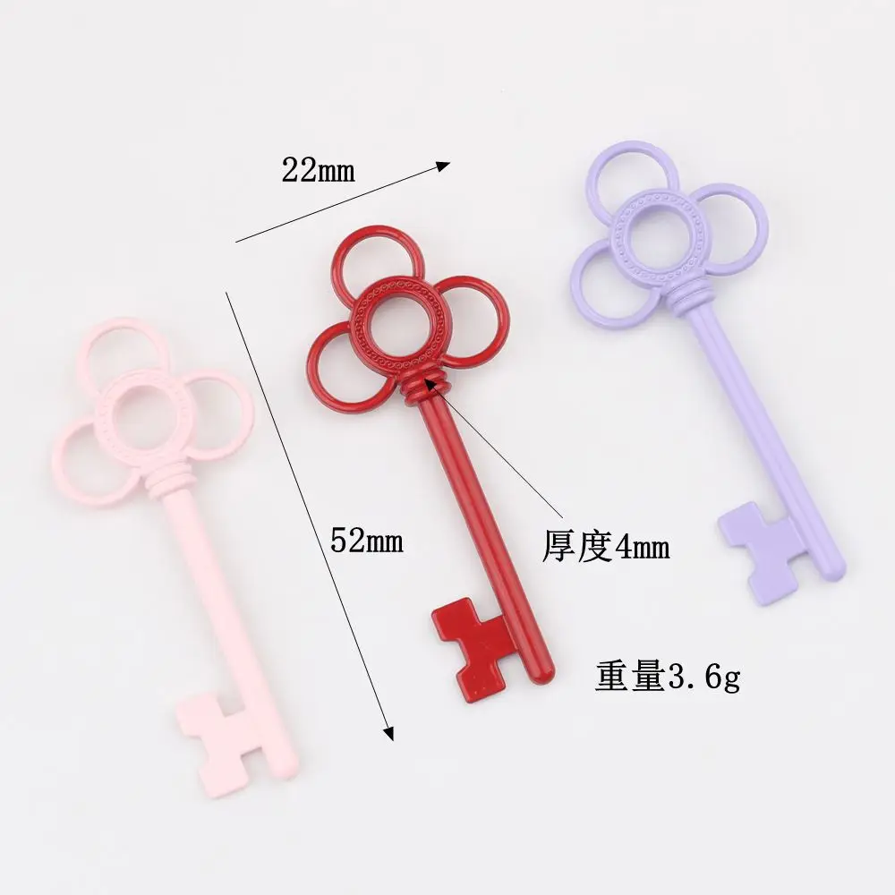 10 pz/lotto semplice lega dipinta floreale chiave pendente braccialetto fai da te collana risultati dei gioielli