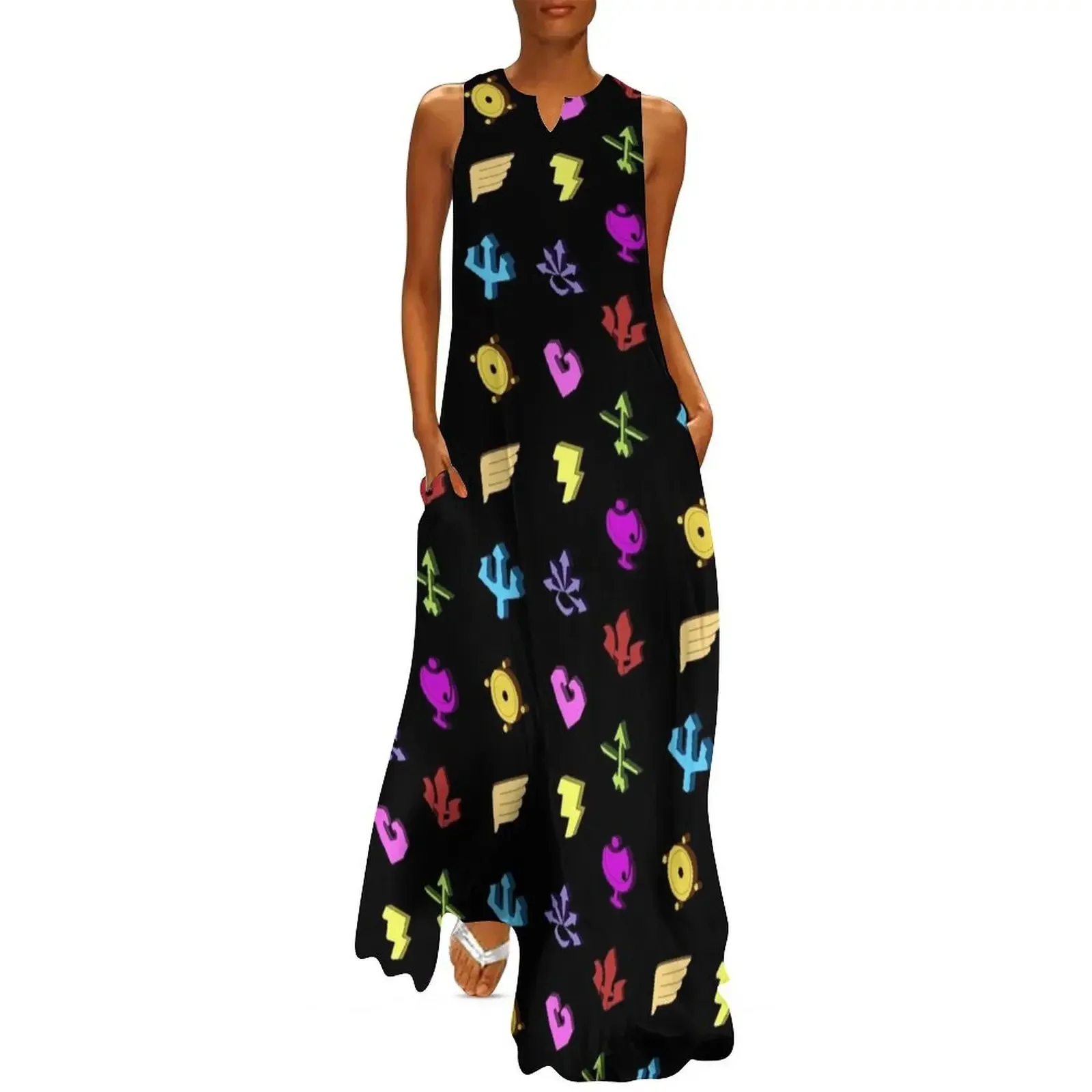 

Hades Game God Symbols Long Dress purple dress dress dresses for woman women clothes
