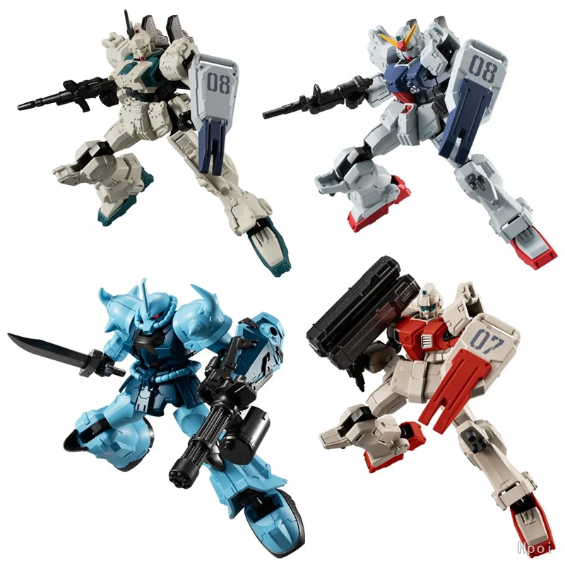

Bandai 10Pcs MOBILE SUIT GUNDAM: THE 08th MS TEAM SPECIAL SELECTION Assembly Model Toys Collectible Ornaments Gifts For Children