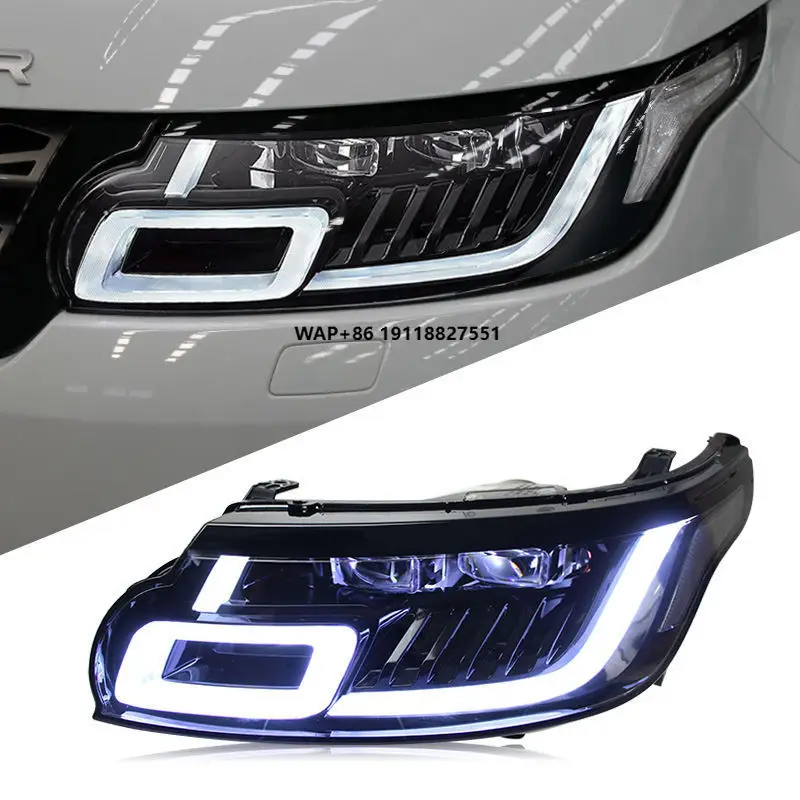 

Светодиодная фара в сборе для Range Rover Sport 2014-2017 с LED-линзой, ДХО и динамическим последовательным сигналом поворота