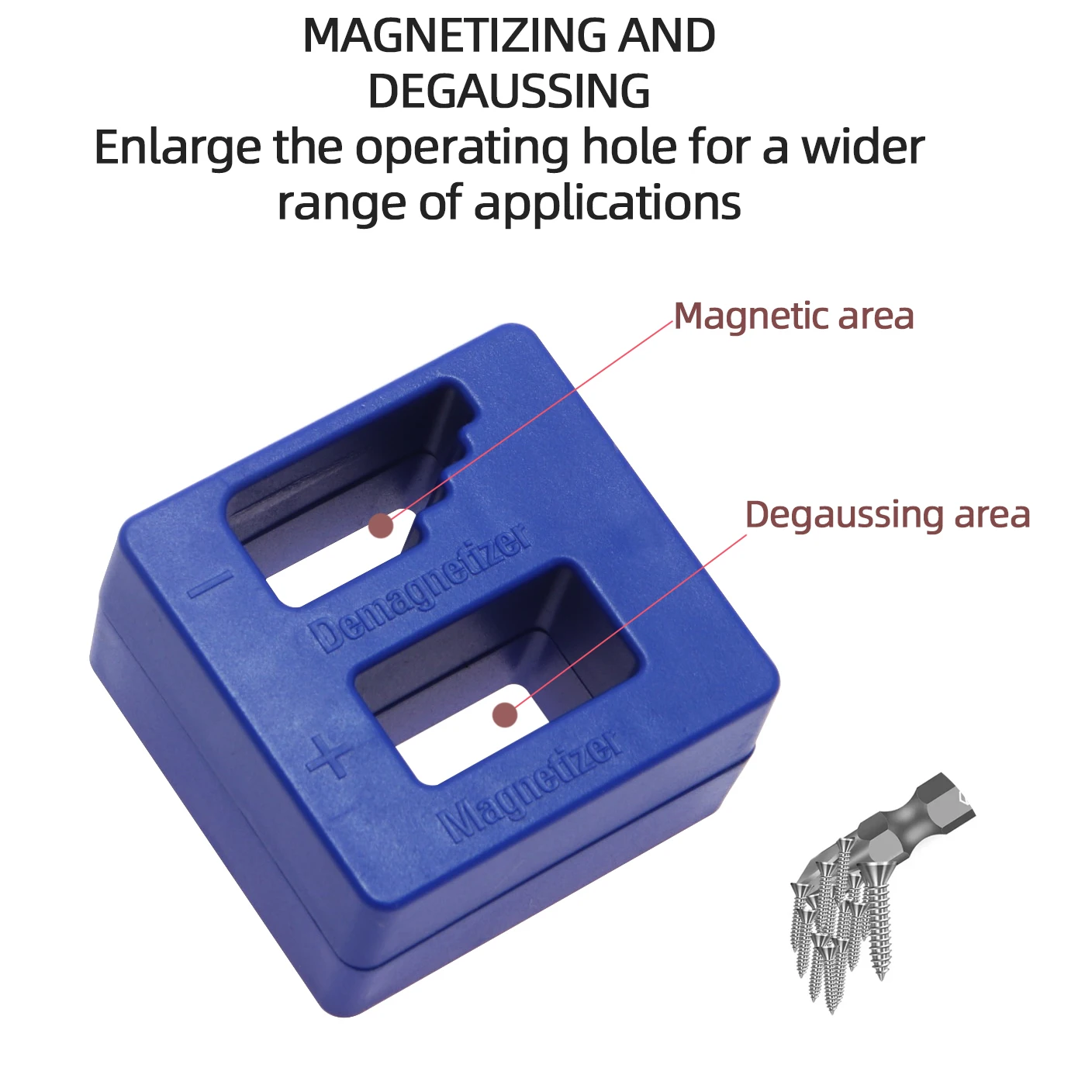 مفك براغي 2 في 1 ممغنط ديمغناطيسي أداة لاقط مغناطيسية احترافية لأجزاء أداة يدوية لقمة مثقاب مفك براغي #2