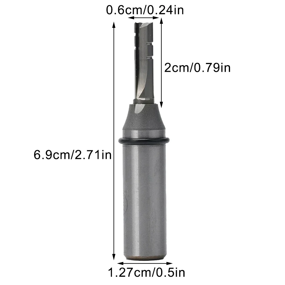 

Trimming Slot Bits 3 Flutes 1 2 * 6 * 22 Function 6-in-1 Router Bit Silver TCT Cutters The Cutting Is Smoother