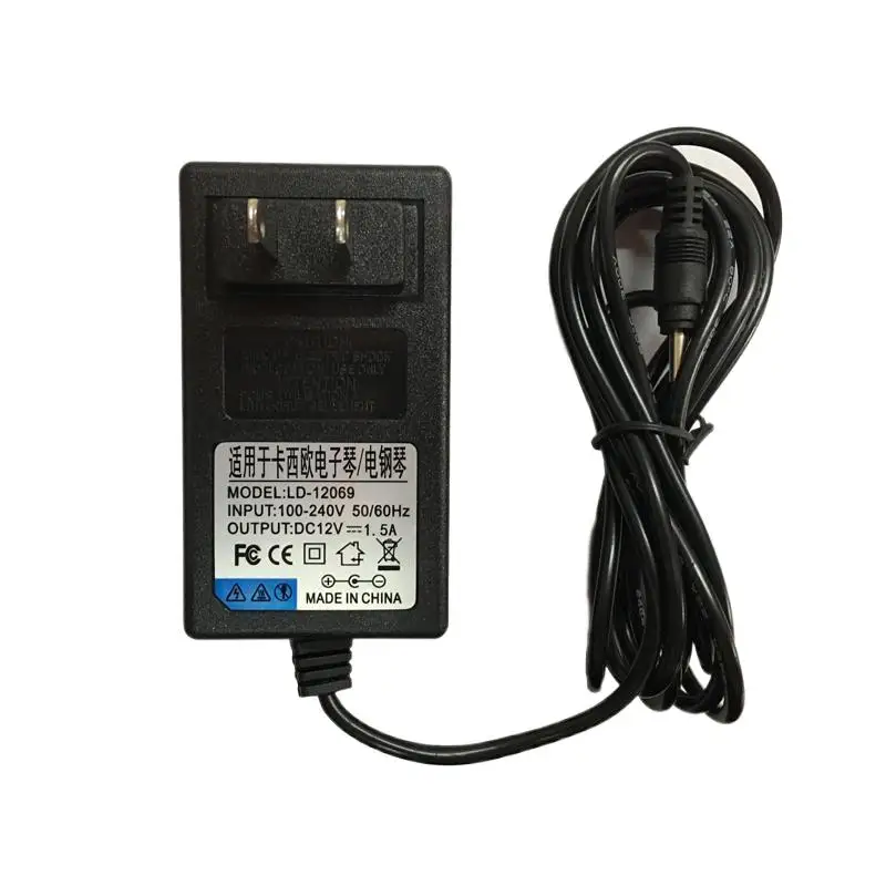 

12V 1.5A 5.5*1.7mm for Casio electronic keyboard/electric piano CT688 AD-12CL 12V charger transformer power supply