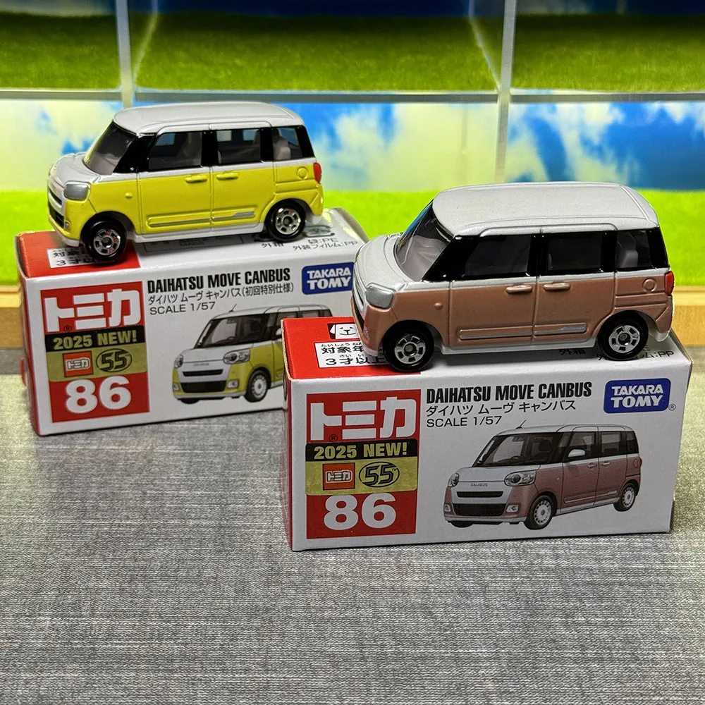

Takara Tomy Tomica No.86 Daihatsu Move Canvas Литье под давлением Статический сплав Автомобиль Режим Коллекция Дисплей Игрушка для мальчика в подарок