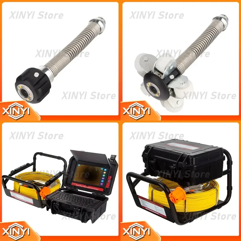 for 20M Cable HD 1080P 10.1inch Pipe Inspection Camera with 512HZ and Self-Leveling 23MM Endoscope