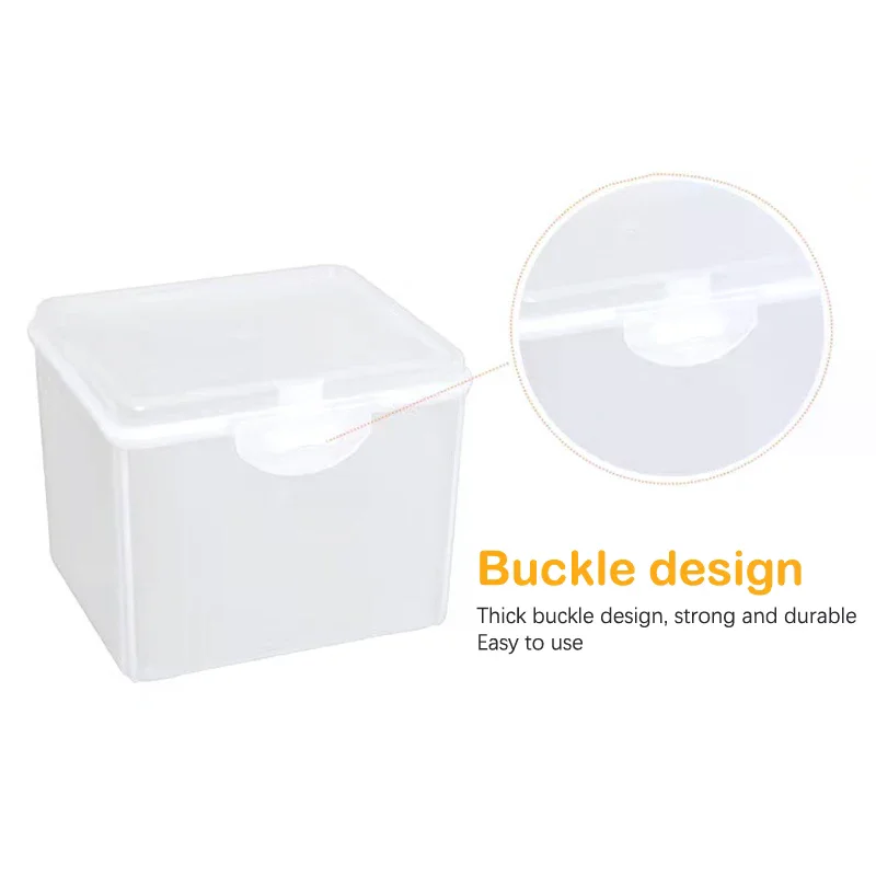 Flip Storage Box Transparent Desktop Storage Box LED Headlight Packaging Box Wearing Headlight Plastic Box
