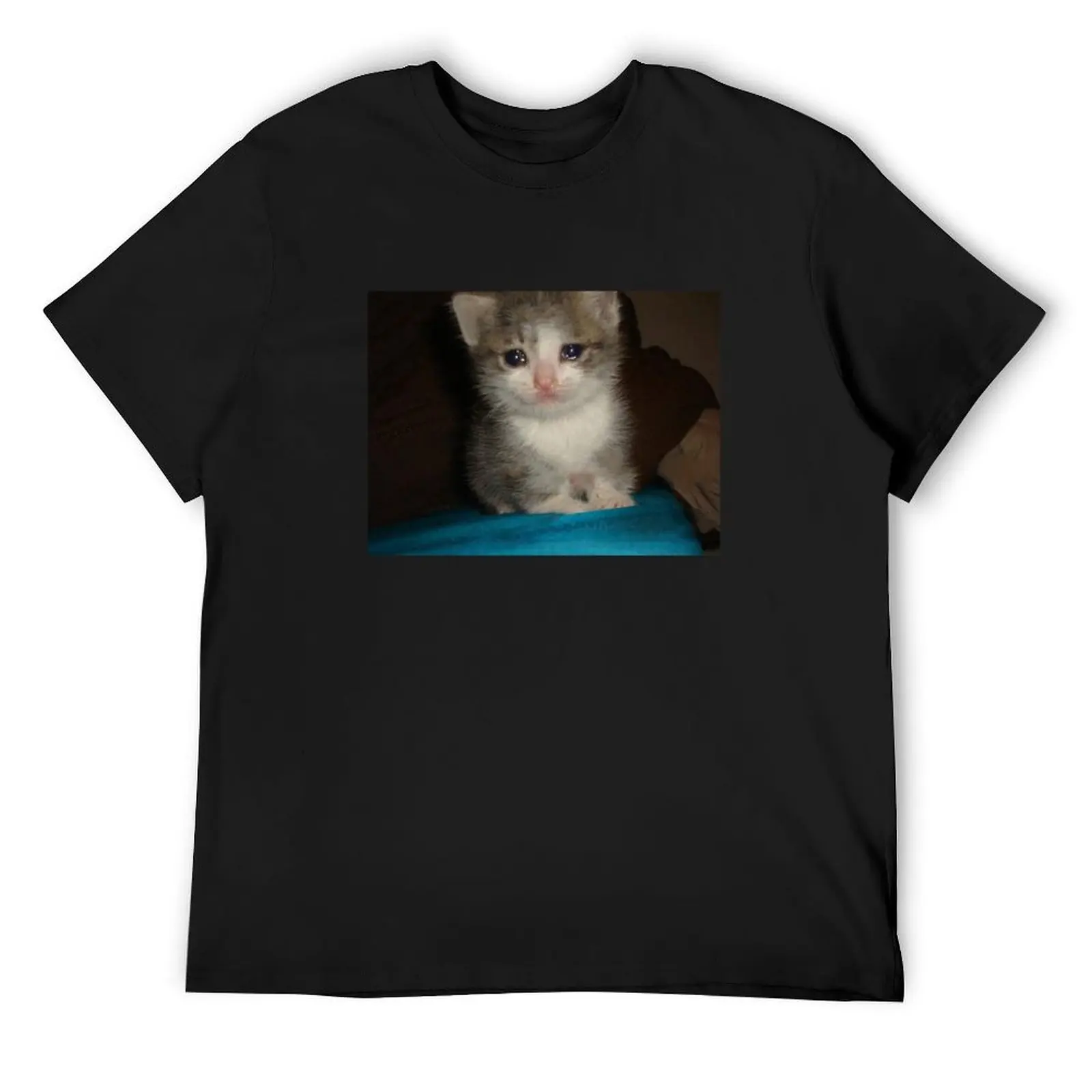 

Crying Cat T-Shirt kawaii clothes summer top shirts graphic men clothings