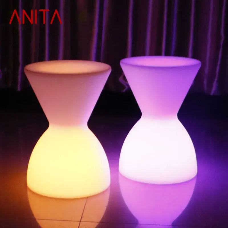 

ANITA Modern Led Atmosphere Night Light Creative Luminescence Stool Waterproof Decor Bedroom Restaurant Bar With Remote