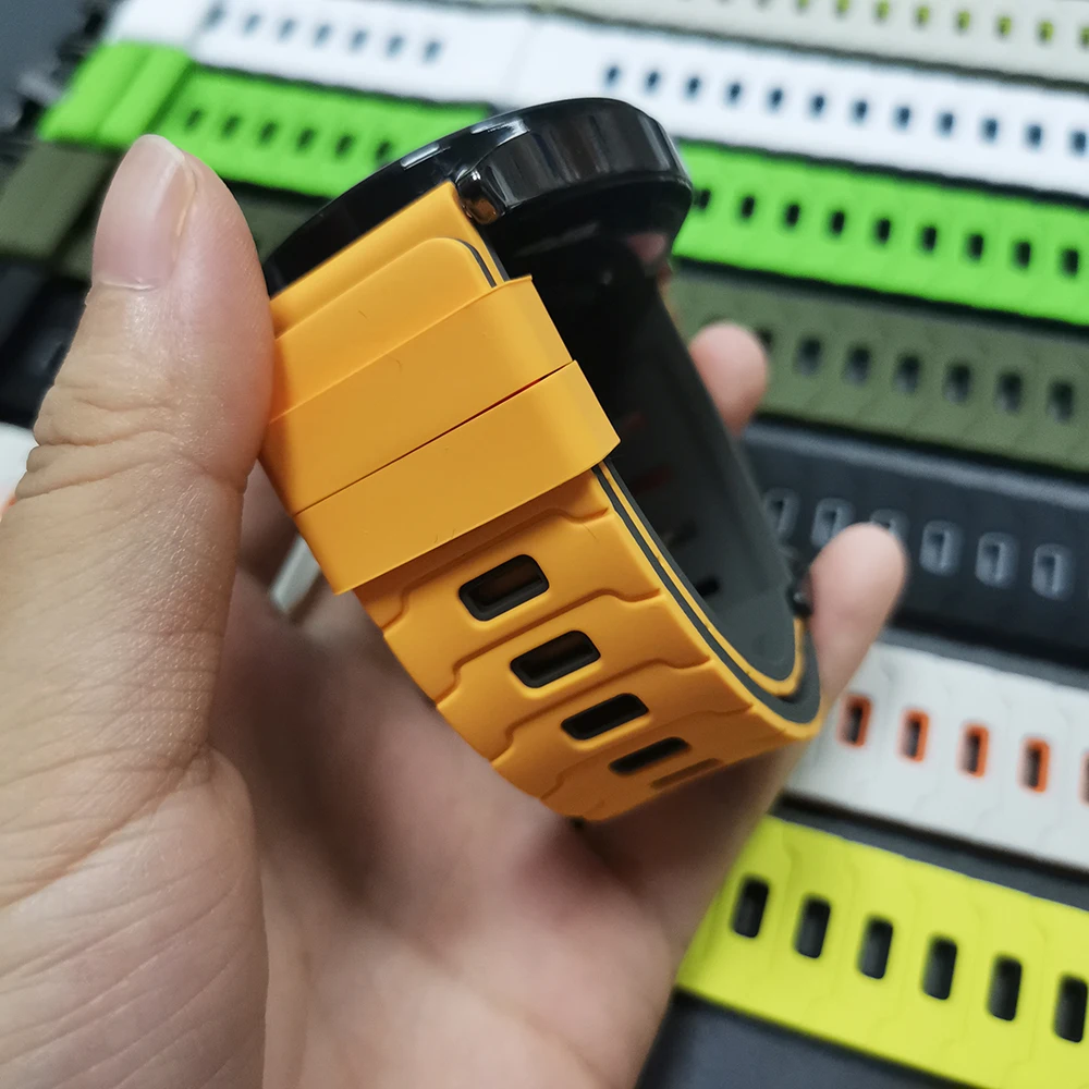 22 مللي متر سيليكون حزام لساعة هواوي GT6 46 مللي متر سوار رياضي كوريا GT 5 4 3 2 برو Garmin Venu 3 2 Vivoactive 4 الأساور الناعمة #4