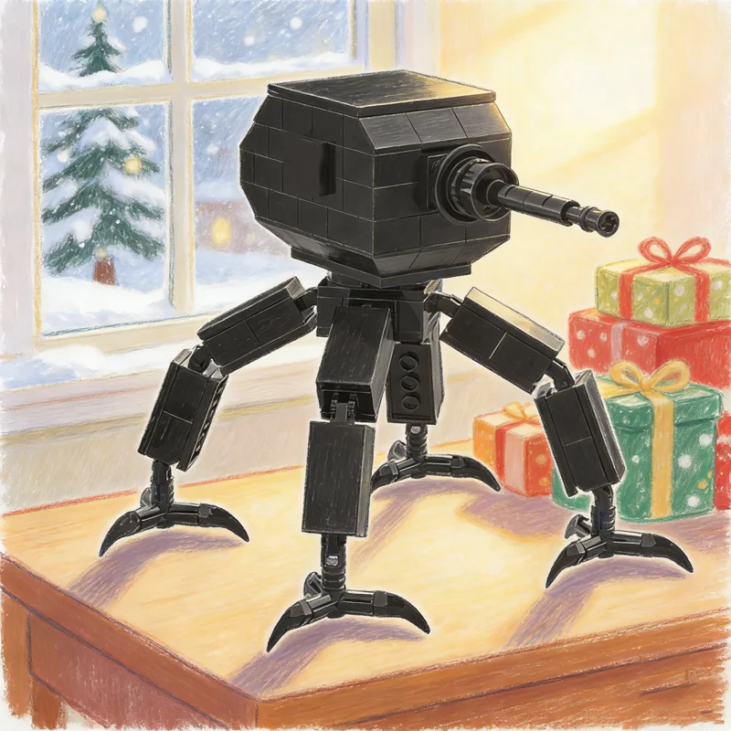 

178 шт. MOC Space Blacktron I Viurs турель паук 1 прогулочная машина модель строительные игрушечные блоки строительные рождественские подарки