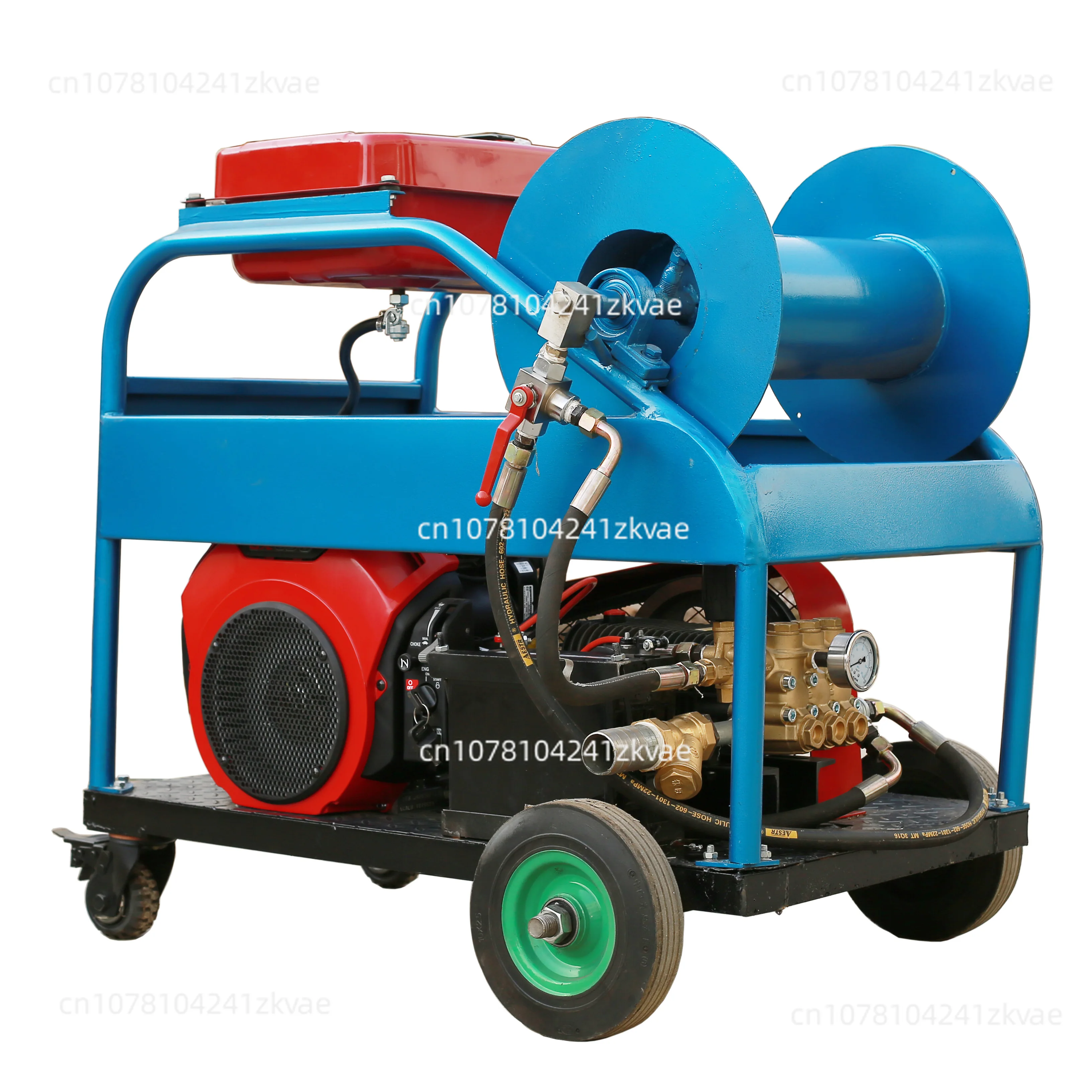 Gasoline Engine 180 bar Sewer Drain Industrial Cleaning Machine High Pressure Water Jet Cleaner