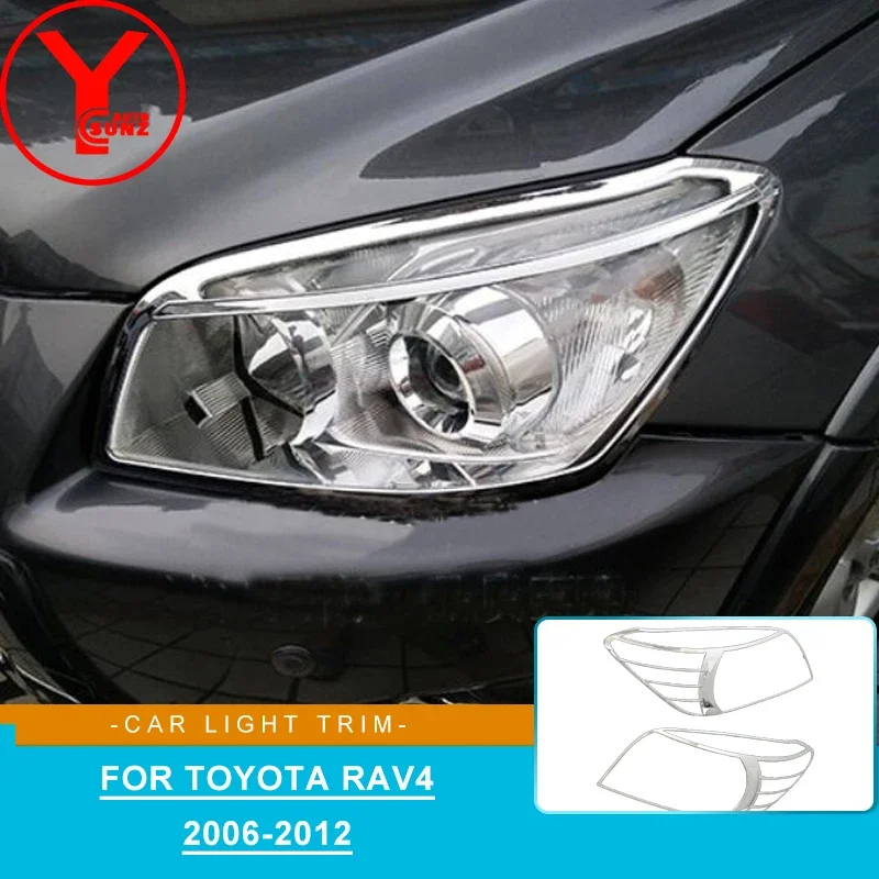 

Front Lamp Trim For Toyota Rav4 Acceories HeadLight Overlay For Toyota Rav4 Rav 4 2006 2007 2008 2009 2010 2011 2012 Accessories