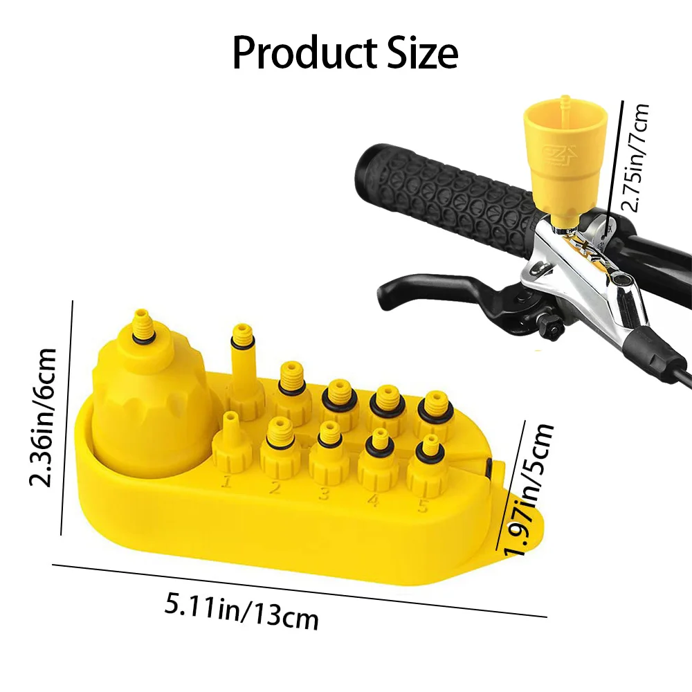 Universal Bicycle Hydraulic Disc Brake Mineral Oil Bleed Kit Tools for For MTB Road Bike Oil Bleed Adapters Filling Joint Tools