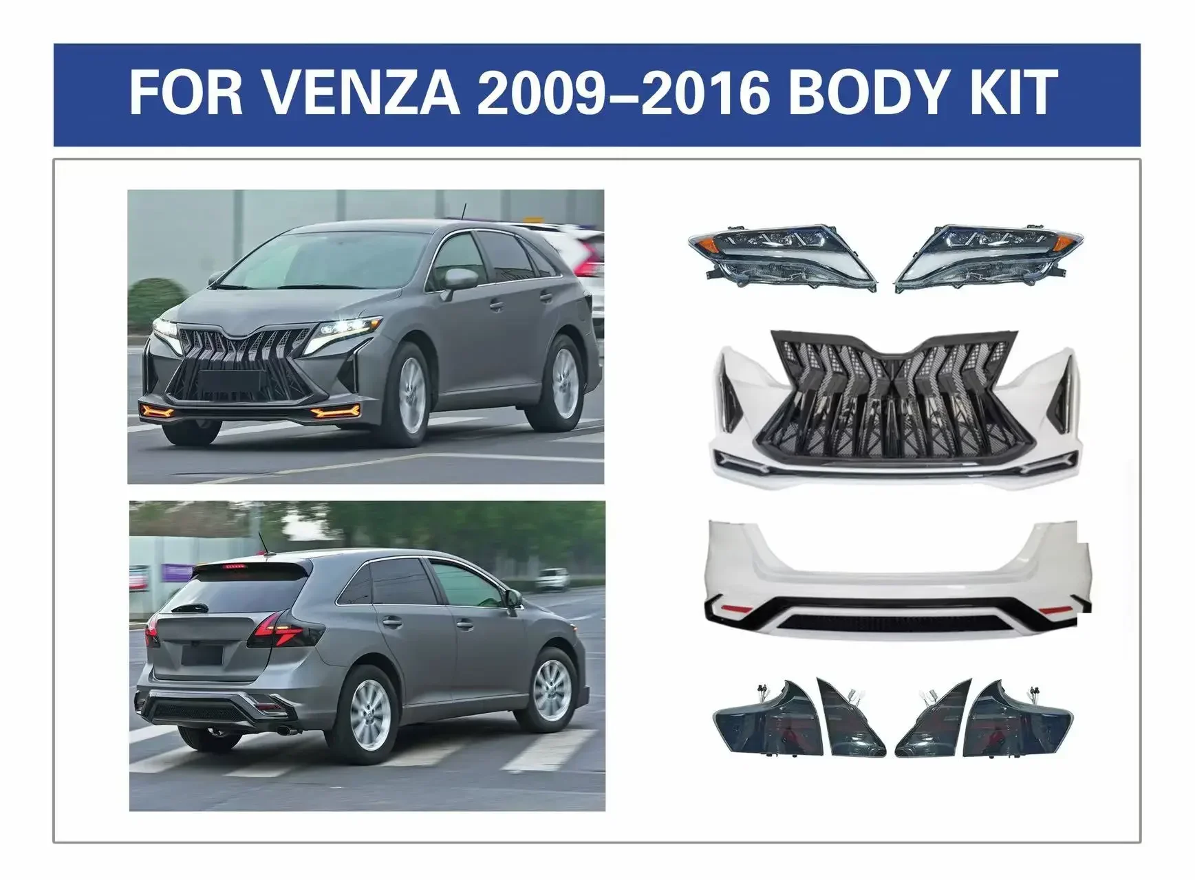 Car accessories 2009 2010 2011 2012 2013 2014 2015 Venza body kit