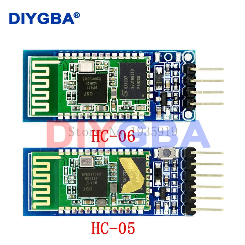 

10pcs/lot HC-05 HC-06 master-slave 6pin/4pin anti-reverse, integrated Bluetooth serial pass-through module, wireless serial