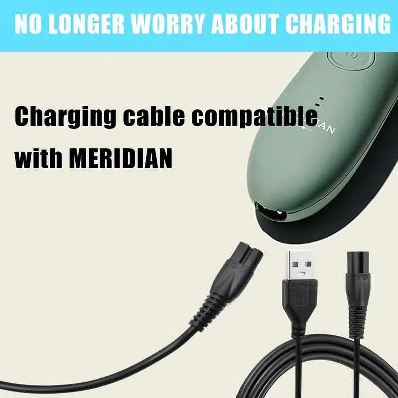 Charger Cable Compatible With Meridian Grooming Electric Shaver Trimmer Replacement Charging Cable Power Cord Supply Adapter