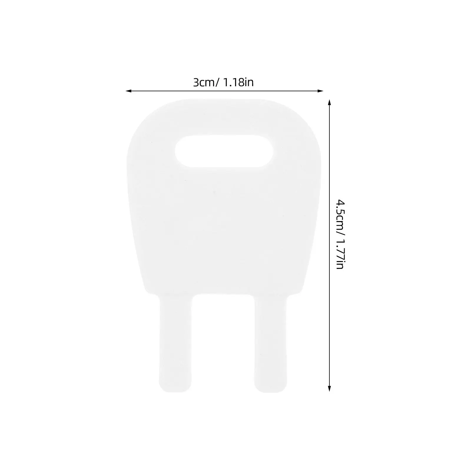 Universal Tissue Dispenser Key for Paper Towel Holder Plastic Toilet Roll Accessory Replacement Compact Design Easy Carry