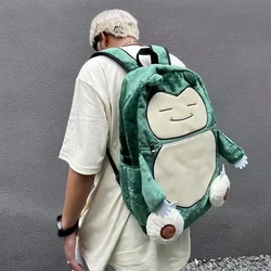 MINISO Switch pokemon pannolino bestia peluche zaino coppia borsa grande capacità zaino cartone animato studente classe Casual peluche zainetto