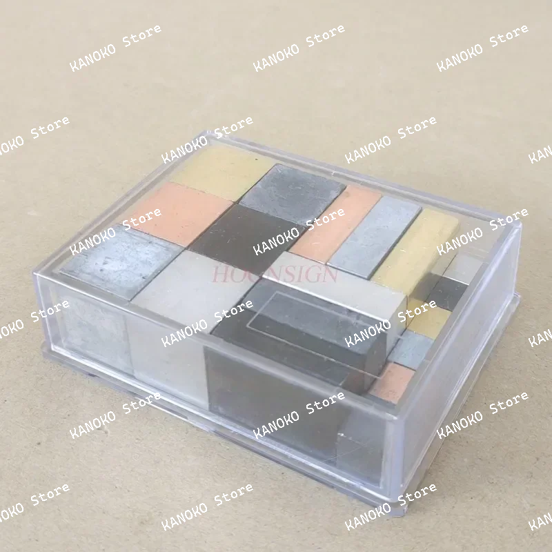 مكعب مكعب مجموعة الألومنيوم النحاس نفس الحجم جودة مختلفة تجربة الفيزياء جهاز التدريس #2