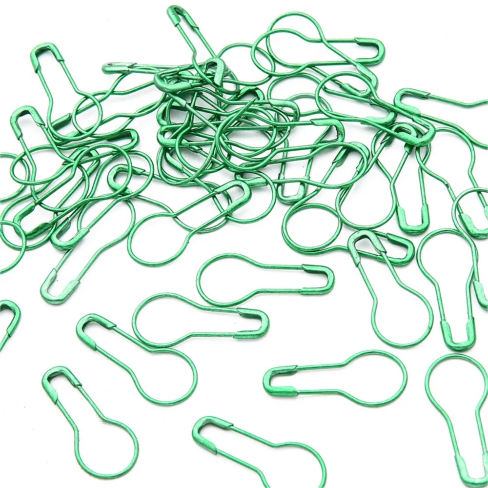 100 قطعة دبابيس معدنية الكروشيه اكسسوارات القرع دبوس الأمان قفل الحياكة علامة علامة DIY بها بنفسك الخياطة أداة إبرة كليب الحرف اكسسوارات #4