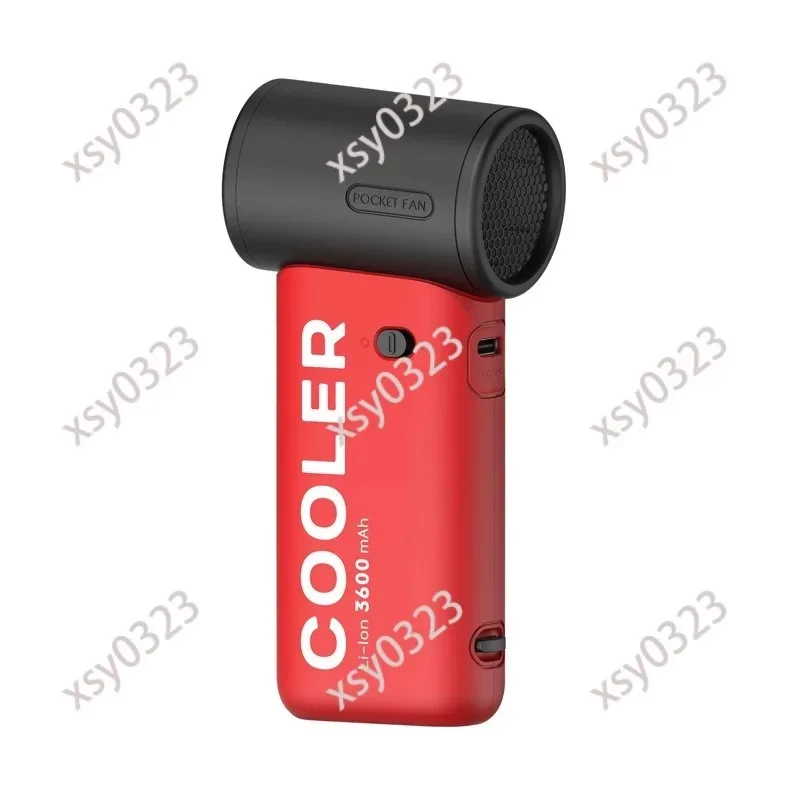 High Speed Turbo Handheld Fan USB Rechargeable Outdoor Portable Stepless Speed Strong Wind Cooler