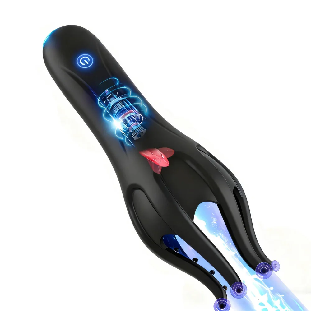 Glans Trainer for Men Powerful Vibrating Penis G Spot Masturbator Soft Fingertip Prolong Endurance Massage Vibrator Erotic Toys
