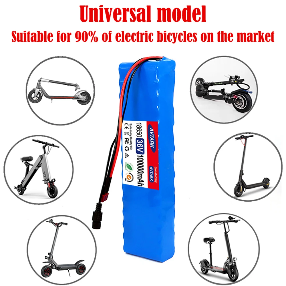 🔥🏆Upgrade 36V 20Ah 10S3P Electric Scooter Battery Pack 36v Battery Scooter 18650 Lithium M365 Electric Scooter +42V charg