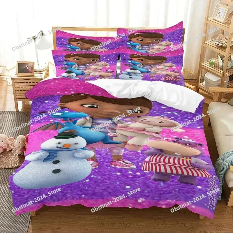 

Music Doc McStuffins 3D Printed Duvet Case Pillowcase Bedding Set Twin Full Queen King Size For Bedroom Decor