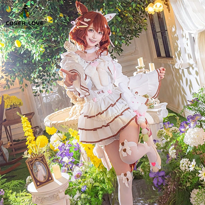 

Uma Musume Pretty Derby Aston Machan Everlasting Sweet Treat Cosplay Costume Headwear Halloween Anime Comic-Con Outfit