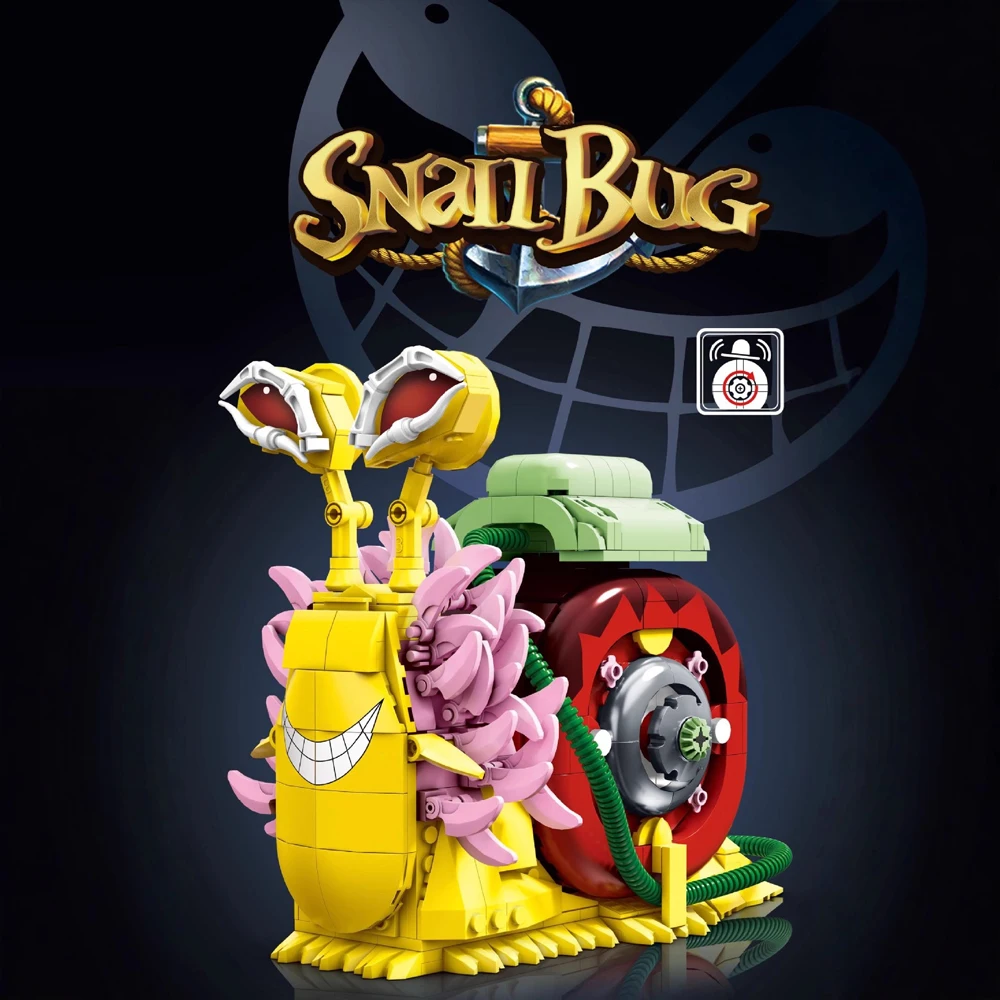 IN STOCK 1590 1591 1592 MOC Popular Anime Den Den Mushi Building Blocks Assembling Bricks Toys for Boys Christmas Gift Sets