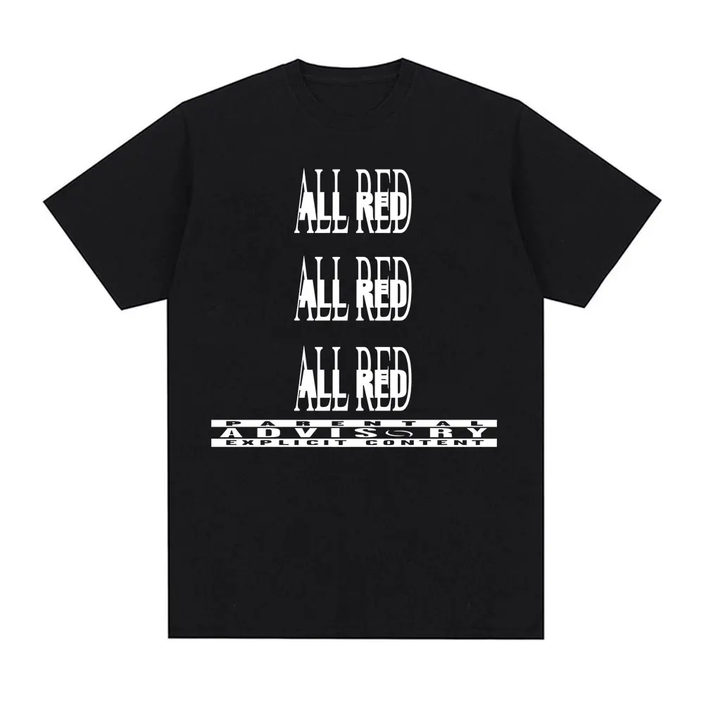 مغني الراب Playboi Carti كل الأحمر تي شيرت أنا موسيقى كين كارسون تدمير وحيدا تي شيرت الرجال النساء موضة الهيب هوب 100% القطن تي شيرت #1