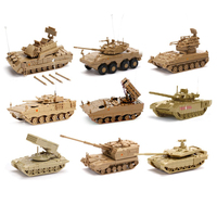 1/72 Military Army Tank Self-Propelled Cannon ANTI-Tank Missile Infantry Fighting Vehicle Truck Assembly 4D Puzzle Model Toys