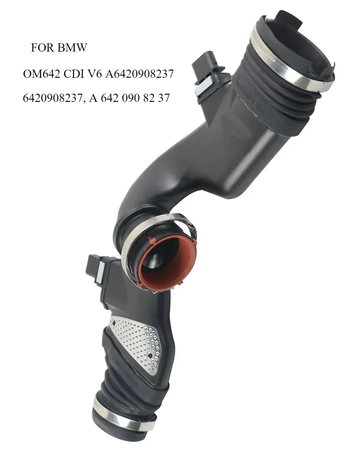 OM642 CDI V6 A6420908237, 6420908237, A 642 090 82 37 for Mercedes Clean Air Duct Intake Manifold Engine Turbo Intake Pipe