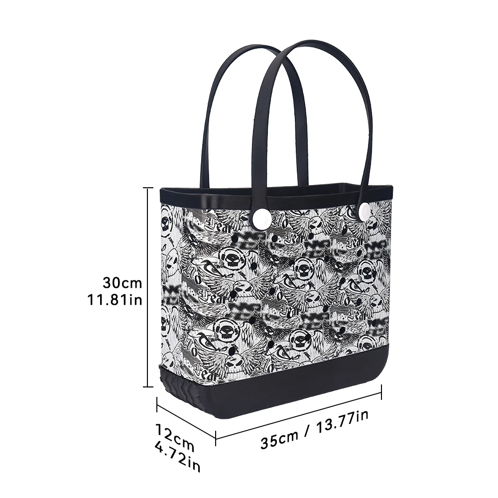 EVA Handbag With Colorful Patterns Comfortable Capacity , Essential For Travel , And Going Out With Waterproof Savings Bag